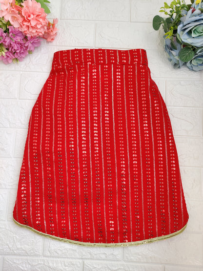 Red Radiance Kurta