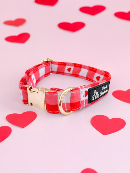 Heartfelt Gingham Collar