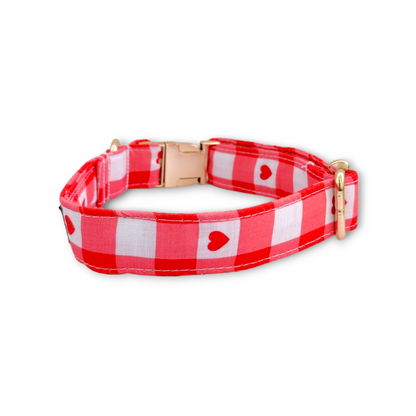 Heartfelt Gingham Collar